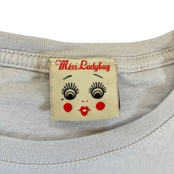 Miss Ladybug "Life Is Good…On The Open Road" Graphic Tee Retro Pin-Up Large - Picture 3 of 6